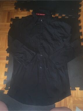 Armani classicBlack Button-Up Shirt